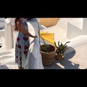 Asos flowy open back dress